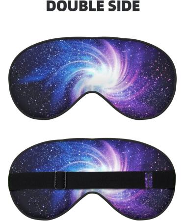 Galaxy Print Unisex Sleeping Eye Mask - Soft Comfortable Light-Blocking Black Eye Mask for Sleep | International Shipping - Buy Online on GoSupps.com