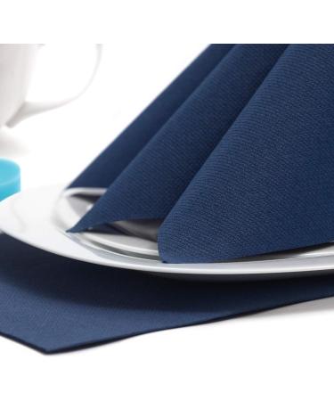 Buy 50 Dark Blue ROYAL Collection 1/4 Fold Napkins 40 cm x 40 cm | Premium Quality for Elegant Events | International Shipping Available - Buy Online on GoSupps.com