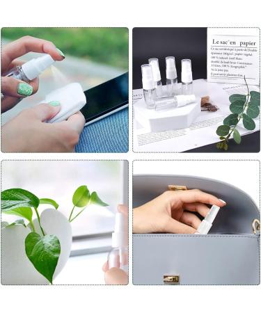 8-Pack Transparent Travel Spray Bottles - Refillable 10ml Atomizer for Fine Mist - Portable Plastic Bottle Set - Buy Online on GoSupps.com