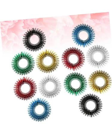 Ultechnovo 24 STK Spiky Finger Massage Rings | Noiseless Roller Stress Relief & Kidcraft Game Set | Finger Massage Device for Kids & Adults - Buy Online on GoSupps.com