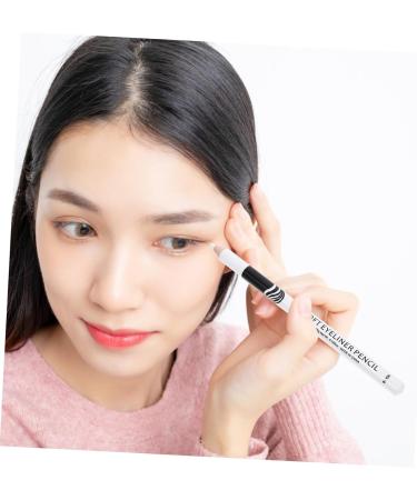 LALADEFIEE 20 Pcs Lying Silkworm Eyeliner Makeup Eyeshadow Waterproof Eye Liner Pencil Gel White Wooden Pole - Buy Online on GoSupps.com