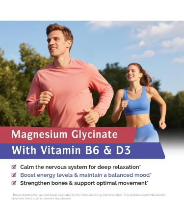 Innate Vitality Magnesium Glycinate Complex 420mg Elemental Magnesium Per Serving Enhanced Absorption Black Pepper Vitamin D3 & B6 Sleep Mood Bone Nerve Support 180 Caps - Buy Online on GoSupps.com