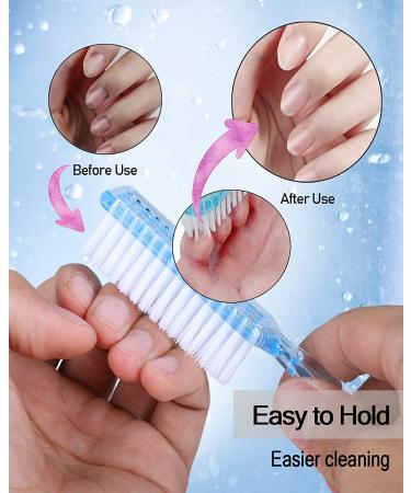 20pcs Nail Brushes for Fingernail & Toe Cleaning - Handle Grip Nail Brush Kits for Men & Women - Multicolor - Buy Online on GoSupps.com
