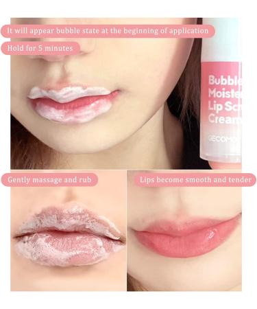 Bubble Lip Scrub Remove Dead Skin Improve Fine Lines Moisturizing Lip Scrub Exfoliator Bubble Moisten Lip Scrub Cream Lip Care - Buy Online on GoSupps.com