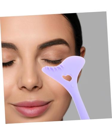 BIUDECO Eyeliner Stamp Eyeshadow Applicators Reusable Silicone Eyelash Stencils Makeup Tools Face Auxiliary 12.00X6.00X0.50CM Purple - Buy Online on GoSupps.com