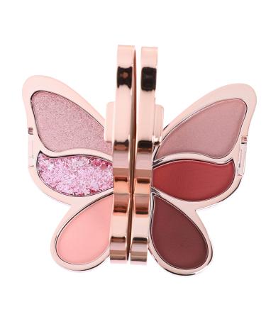 Beavorty Shimmer Blush 2 Pcs Eyeshadow Palette Blush for Cheeks Useful Foundation Sequin Eyeshadow Portable Girl Supplies 1 count (Pack of 1) As Shown 4x2pcs