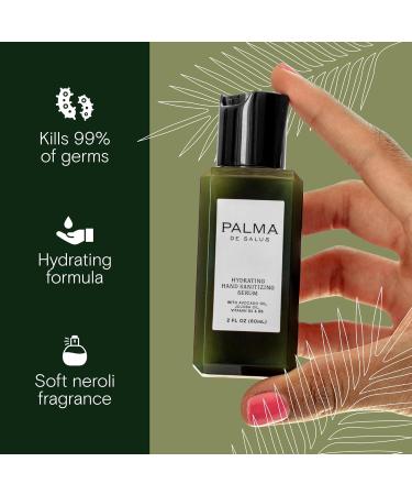 2-in-1 Travel-Size Moisturizing Hand Sanitizer & Lotion | Avocado Oil Jojoba Oil Hyaluronic Acid | Neroli Scent | 70% Alcohol | 2oz | International Shipping - Buy Online on GoSupps.com