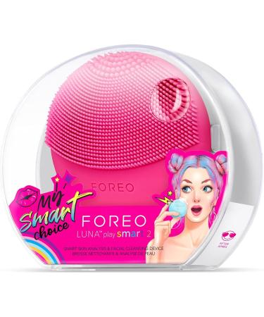 FOREO LUNA Play Smart 2 Skin Analysis & Face Cleansing Brush | All Skin Types | Enhances Absorption | Waterproof | Cherry Up - Buy Online on GoSupps.com