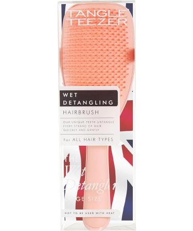 Tangle Teezer Large Ultimate Detangler Hairbrush for Long Thick Curly Hair - Gentle Two-Tiered Teeth, Reduces Breakage - Peach Glow - Buy Online on GoSupps.com