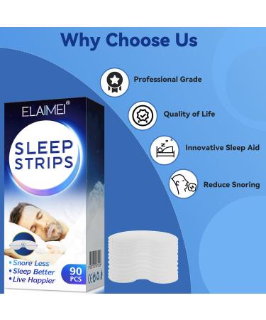 90 Pcs Mouth Tape for Sleeping | Yetree Sleep Strips - Stop Snoring, Sleep Talk, and Drooling | Improved Nighttime Sleeping for Men and Women - Buy Online on GoSupps.com