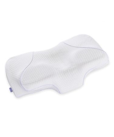 H HOKIZU Cervical Memory Foam Pillow with Unique Ergonomic Design Shape(26/14.2/ 5.1"), Contoured Neck Pillow for Neck and Shoulder Pain Relief, Orthopedic Pillow for Side, Back and Stomach Sleepers