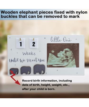 Light Gray Baby Sonogram Picture Frame | Ultrasound Photo Frame for Moms-to-Be | Perfect Pregnancy Announcement Gift - Buy Online on GoSupps.com