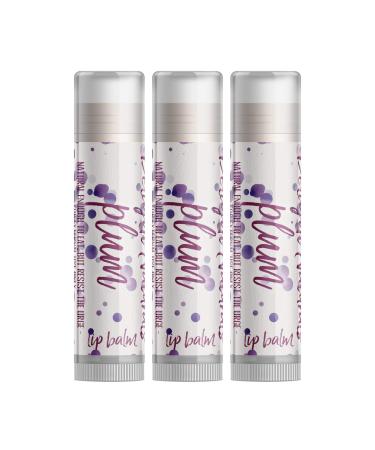 Plum Lip Balm - Set of Three