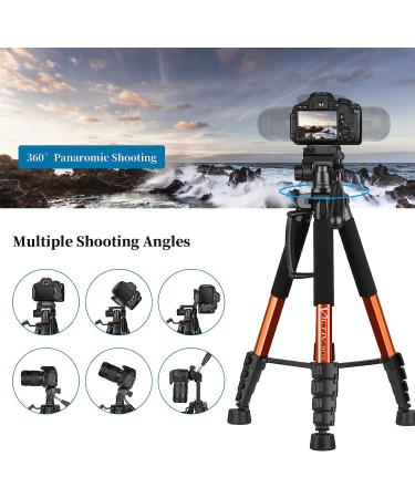 VICTIV 74 Camera Tripod - Lightweight Travel Stand for iPhone, Canon, Nikon - Aluminum DSLR/SLR Professional Tripod with Carry Bag - Buy Online on GoSupps.com