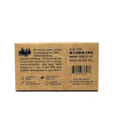 Handcrafted Soap Sample Set - 8 Unique Natural Soaps for Men and Women by Outlaw - Buy Online on GoSupps.com