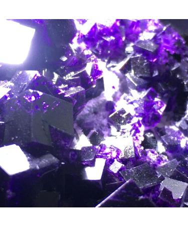 256.5g Natural Cube Deep Purple Fluorite Crystal Cluster Specimen/China Crystal Cluster - Buy Online on GoSupps.com