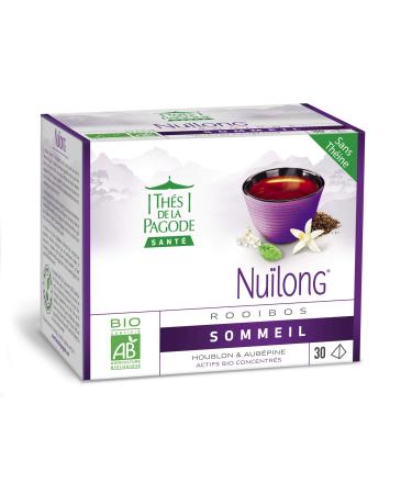 THES DE LA PAGODE Nu long Rooibos Tea from La Pagoda - Sleep Tea with Hops and Hawthorn - 30 tea bags