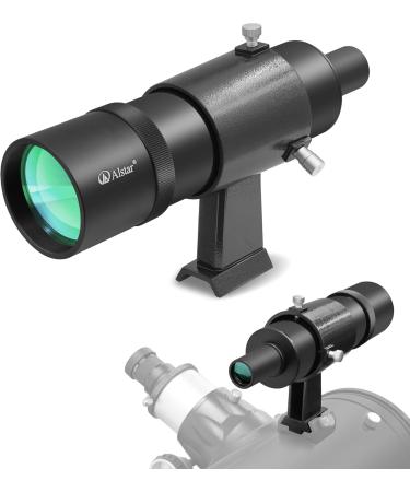 Alstar Finder Scope, 9x50 Finderscope a Bright Image and Comfortable Viewing for Astronomy Telescopes Fully Multi-Coated Optics Adjustable Bracket