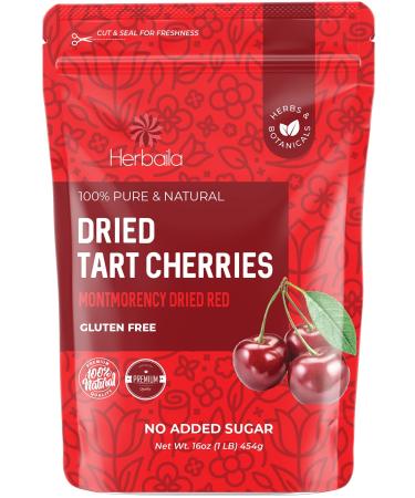 Dried Cherries Unsweetened Tart Cherry, 1lb. Montmorency Tart Cherries, Dried Sour Cherries Fresh, Montmorency Dried Tart Cherries, Dried Cherries No Sugar Added, All-Natural Whole Sour Cherry 16 oz.