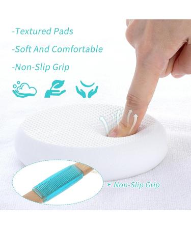 LFJ Long Handle Body Lotion Applicator for Back - Sunscreen & Shower Skin Care Tool with 4 Replaceable Pads for Men and Women - Buy Online on GoSupps.com