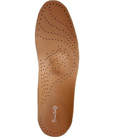 Executive Leather Ultra Thin Shoe Insoles for Men & Women | Cow Leather Arch Support & Comfort Inserts - Buy Online on GoSupps.com
