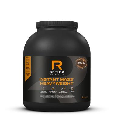 Reflex Nutrition Instant Mass Heavyweight Mass Protein Powder Over 1000 Calories Per Serving 60g Protein 18 Vitamins (Chocolate perfection) (2kg) Chocolate 2kg