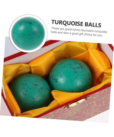 Partykindom 2x Turquoise Handballs - Chinese Baoding Balls for Hand Training Mobility & Fitness | Wellness & Healthcare - Buy Online on GoSupps.com