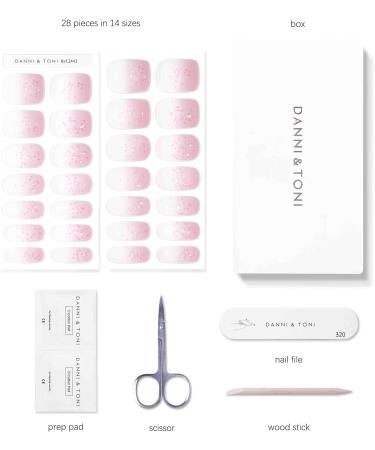 DANNI & TONI Morning Dew Nail Wraps - 28 Salon-Quality Gel Polish Strips - Buy Online on GoSupps.com