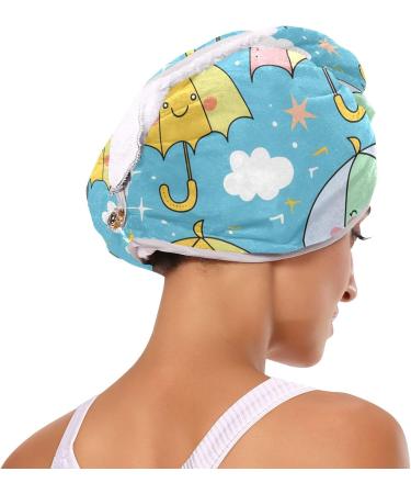 Super Absorbent Umbrella Hair Towels - 2 Pack Quick Dry Hair Turbans for Women & Girls - Buy Online on GoSupps.com