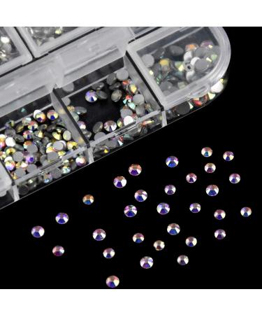 1500 Pieces Nail Art Rhinestones - 6 Sizes Glitter Stones with Tweezers & Picking Pen for Stunning Designs | International Shipping - Buy Online on GoSupps.com