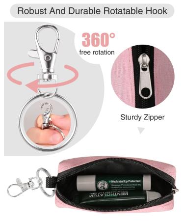 Meiiy Chapstick Holder - Lip Balm Sleeve Pouch & Lipstick Bag with Hook (2pcs) - Stocking Stuffers Gift for Women - Buy Online on GoSupps.com