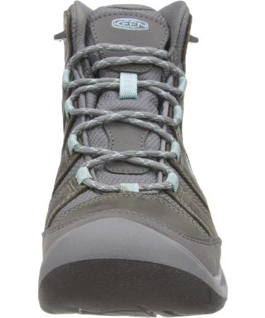 KEEN Women's Circadia Mid Waterproof Hiking Boots 9.5 Steel Grey/Cloud Blue - Buy Online on GoSupps.com