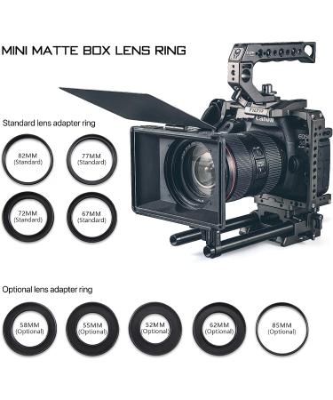 Tiltaing Mini Matte Box - Lightweight Filter Support with Top Flag for DSLR and Cine-Style Cameras | MB-T15 - Buy Online on GoSupps.com