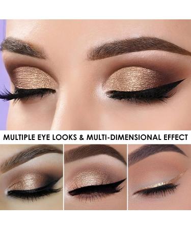 FOCALLURE Liquid Glitter Eyeshadow - Long Lasting Waterproof Metallic Eye Shadow in SAND - Buy Online on GoSupps.com