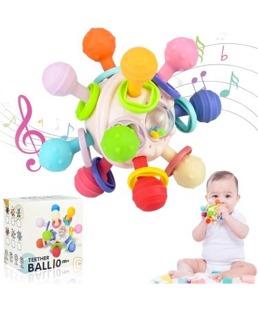 Baby bite toys motor toys for toddlers from 3 months of sensory rocker gift Standing and relaxing tooth aid for toddlers made of silicone BPA-free 10x10cm