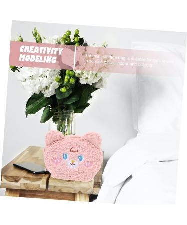 FRCOLOR Plush Cosmetic Bag Zipper Wallet Travel Organizer for Women - Pink 15.5X12X5.5CM - Buy Online on GoSupps.com