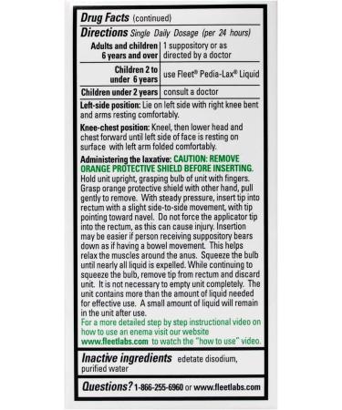 Fleet Liquid Glycerin Suppositories 4ct x 10 Pack - Fast-Acting Relief - Buy Online on GoSupps.com