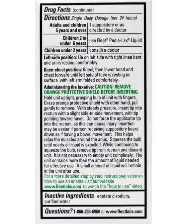 Marble Medical Fleet Liquid Glycerin Suppositories 4 Each (Pack of 3) - Buy Online on GoSupps.com