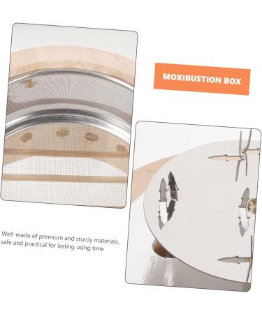 Hapinary Moxibustion Box - Wooden Treatment Instrument & Metal Column for Moxibustion Therapy | International Shipping Available - Buy Online on GoSupps.com