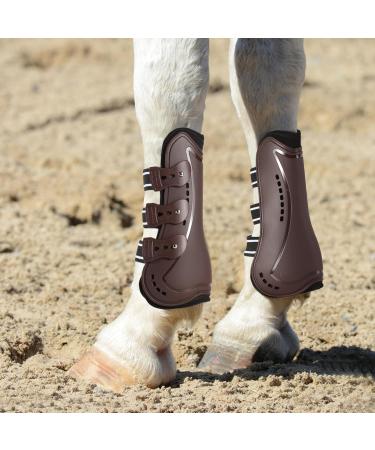 Free Gaiters & String Caps Set | Impact Protection Horse Boots | Neoprene Tendon Guards for Jumping Riding & Dressage - Buy Online on GoSupps.com