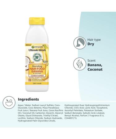 Garnier Ultimate Blends Nutrition Hair Food Banana Conditioner for Dry Hair 350 ml - Buy Online on GoSupps.com