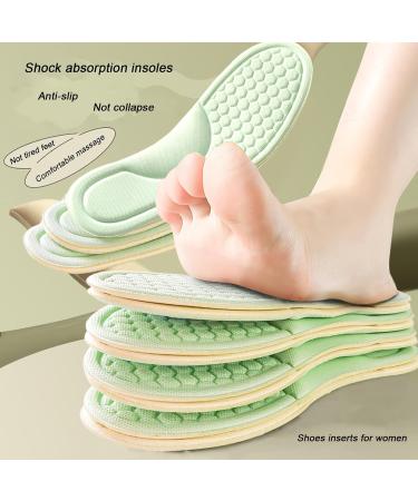 Comfy Walk Insole Shock Absorbing Shoe Inserts for Women - Breathable Sweat Absorbent Thin & Soft - Ideal for All Day Comfort (Size S: Women 7.5-8 - Buy Online on GoSupps.com
