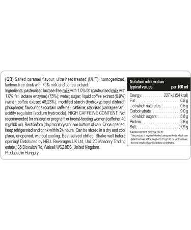 HELL ICE COFFEE Salted Caramel (24 x 250ml) - Buy Online on GoSupps.com