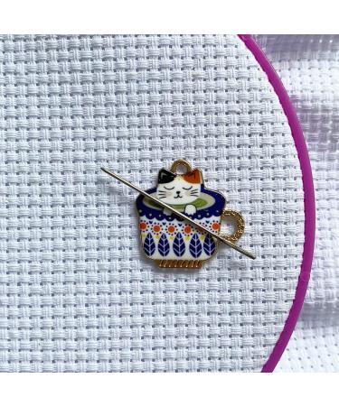 DPXWCCH Magnetic Sewing Needle Case - Butterfly and Cute Cat Needle Minder for Cross Stitch Embroidery - Buy Online on GoSupps.com