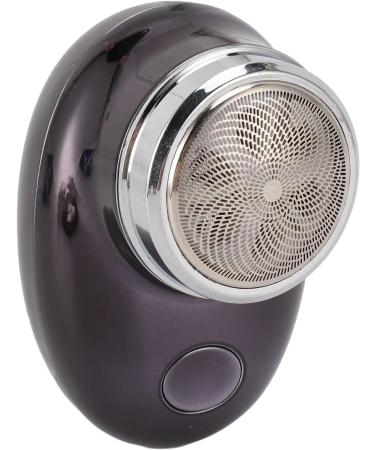 Handheld Beard Trimmer Electric Beard Trimmer Smoothing Cut USB Rechargeable Stainless Steel (Electroplated Black) - Buy Online on GoSupps.com