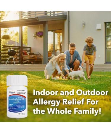 Camber Loratadine 10mg Allergy Pills Antihistamine 24 Hour Non Drowsy Allergy Relief (100 Tablets) - Buy Online on GoSupps.com