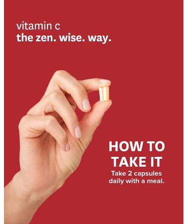 Zenwise Health Liposomal Vitamin C 1000mg - 180 Vegetarian Capsules for Immune Support - Buy Online on GoSupps.com