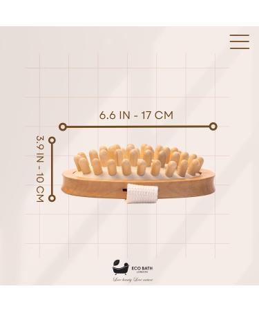 Shop Eco Bath London Cellulite Handbrush - Natural Body Care for Smooth Skin - International Shipping Available - Buy Online on GoSupps.com