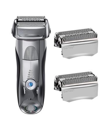 Replacement head compatible with brown electrical foil razor 70s series 7 compatible with brown series 7 790cc 750cc 720 799 797 (2 pieces)