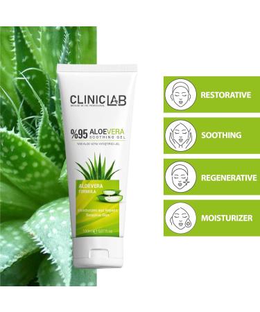 ClinicLab Aloevera%95 Soothing Gel 150 mL - Tube - Buy Online on GoSupps.com